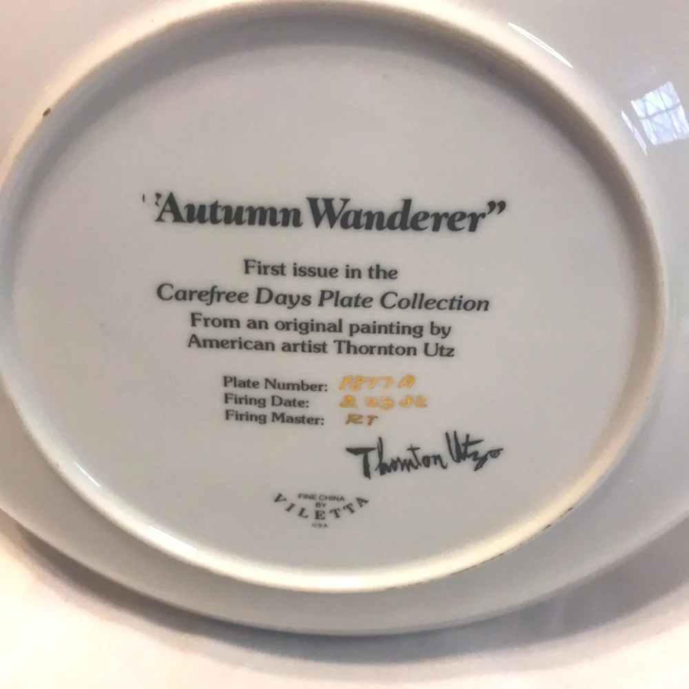 Vintage Viletta China Autumn Wanderer by Thornton Utz